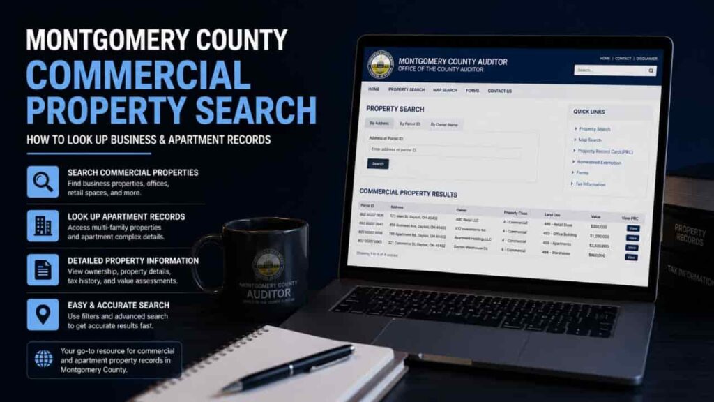 Montgomery County Commercial Property Search, How to Look Up Business & Apartment Records