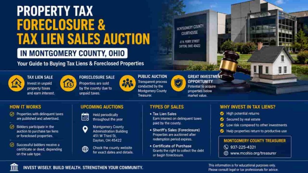 Property Tax Foreclosure & Tax Lien Sales Auction in Montgomery County, Ohio
