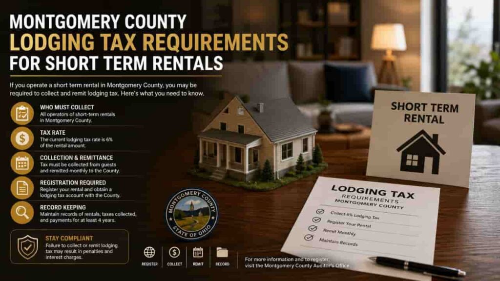 Montgomery County Lodging Tax Requirements for Short Term Rentals