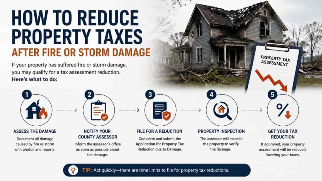 How to Reduce Property Taxes After Fire or Storm Damage
